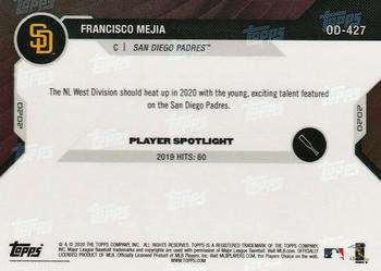 2020 Topps Now Road to Opening Day San Diego Padres #OD-427 Francisco Mejia Back