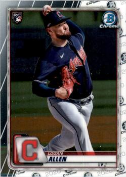 2020 Bowman Chrome #15 Logan Allen Front