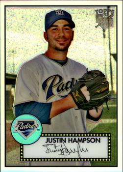 2007 Topps Rookie 1952 Edition - Chrome Refractors #TCRC92 Justin Hampson Front