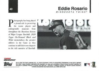 2020 Topps On-Demand Set 4: MLB Black & White #40 Eddie Rosario Back