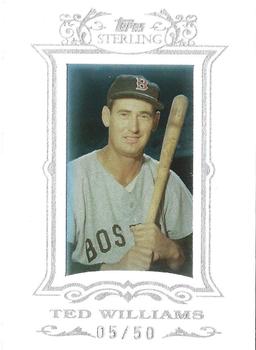 2007 Topps Sterling - Framed White Suede #122 Ted Williams Front