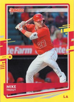 2020 Donruss - Yellow #129 Mike Trout Front