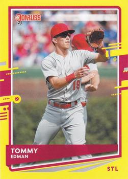 2020 Donruss - Yellow #210 Tommy Edman Front