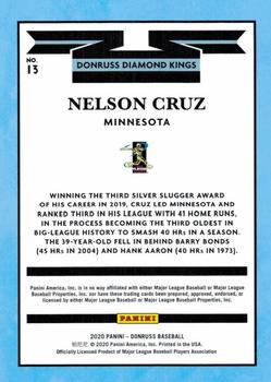 2020 Donruss - Independence Day #13 Nelson Cruz Back