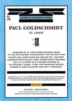 2020 Donruss - Press Proof #25 Paul Goldschmidt Back