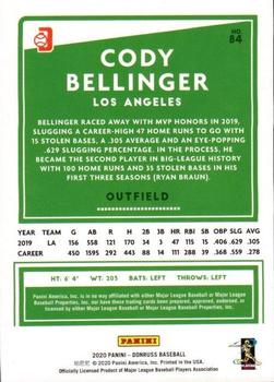 2020 Donruss - Press Proof #84 Cody Bellinger Back