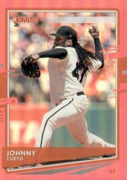 2020 Donruss - Holo Pink #101 Johnny Cueto Front