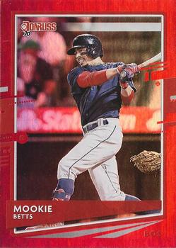 2020 Donruss - Holo Red #77 Mookie Betts Front
