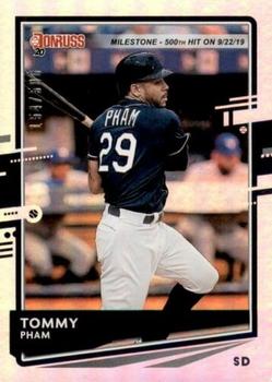 2020 Donruss - Milestone Stat Line #174 Tommy Pham Front