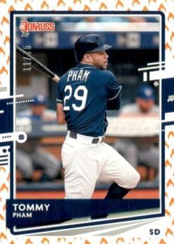 2020 Donruss - On Fire Emoji #174 Tommy Pham Front