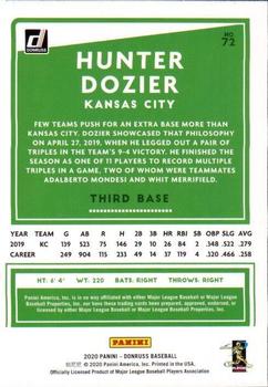 2020 Donruss - Look At This Emoji #72 Hunter Dozier Back