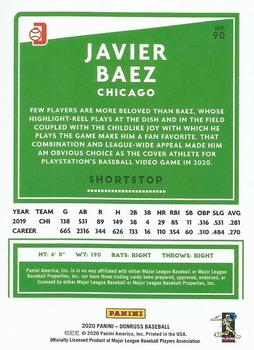 2020 Donruss - Look At This Emoji #90 Javier Baez Back