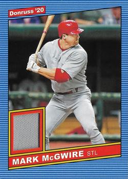 2020 Donruss - Retro 1986 Materials #86M-MM Mark McGwire Front