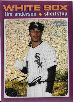 2020 Topps Heritage - Chrome Purple Refractor #THC-436 Tim Anderson Front