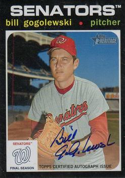 2020 Topps Heritage - Senators Final Season Autographs #WSFS-BG Bill Gogolewski Front