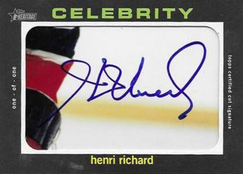 2020 Topps Heritage - 1971 Celebrity Cut Signatures #71CCS-HR Henri Richard Front