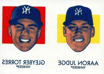 2020 Topps Heritage - 1971 Topps Baseball Tattoos #24 Gleyber Torres / Aaron Judge Front