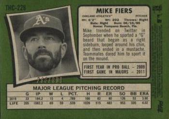 2020 Topps Heritage - Chrome Exclusives #THC-228 Mike Fiers Back