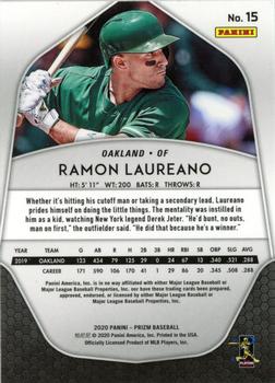 2020 Panini Prizm #15 Ramon Laureano Back