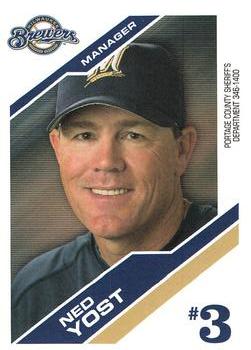 2006 Milwaukee Brewers Police - Portage County Sheriff's Department 346-1400 #NNO Ned Yost Front