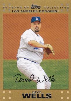 2007 Topps Updates & Highlights - Gold #UH15 David Wells Front