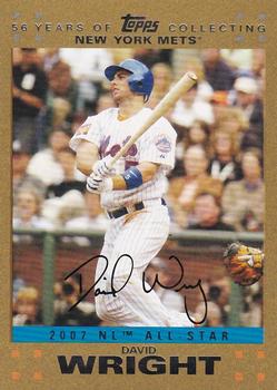 2007 Topps Updates & Highlights - Gold #UH227 David Wright Front