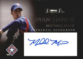 2007 TriStar Prospects Plus - Farm Hands Autographs #FH-MM Michael Main Front
