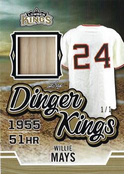 2020 Leaf Lumber Kings - Dinger Kings Relics Gold #DK-22 Willie Mays Front