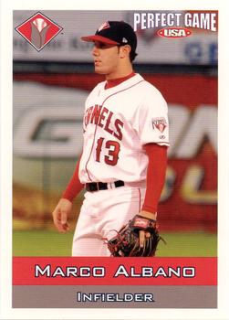 2006 Perfect Game Cedar Rapids Kernels #16 Marco Albano Front
