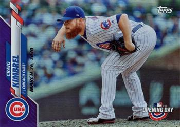 2020 Topps Opening Day - Purple Foil #75 Craig Kimbrel Front