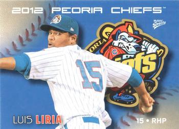 2012 MultiAd Peoria Chiefs #17 Luis Liria Front