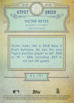 2020 Topps Gypsy Queen - Silver #191 Victor Reyes Back