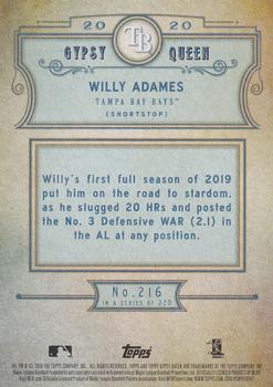 2020 Topps Gypsy Queen - Green #216 Willy Adames Back