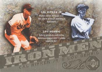 2007 Upper Deck - Iron Men #IM5 Cal Ripken Jr. / Lou Gehrig Front