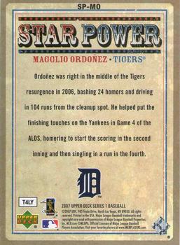 2007 Upper Deck - Star Power #SP-MO Magglio Ordonez Back