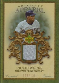 2007 Upper Deck Artifacts - MLB Apparel Limited #MLB-RW Rickie Weeks Front