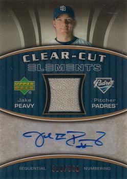 2007 Upper Deck Elements - Clear Cut Elements Bronze #CCE-JP Jake Peavy Front