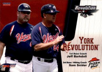 2009 Choice York Revolution #24 Jeff Barkdoll / Sam Snider Front