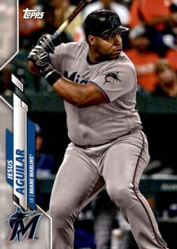 2020 Topps Miami Marlins #MIA-1 Jesus Aguilar Front