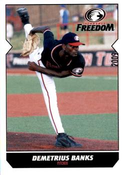 2009 Florence Freedom #NNO Demetrius Banks Front