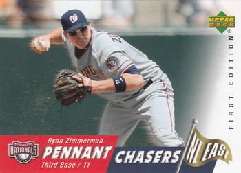 2007 Upper Deck First Edition - Pennant Chasers #PC-RZ Ryan Zimmerman Front