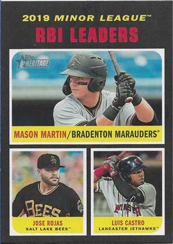 2020 Topps Heritage Minor League #185 Luis Castro / Mason Martin / Jose Rojas Front