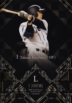 2016 BBM Genesis #035 Takumi Kuriyama Front
