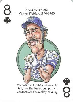 2015 Hero Decks Kansas City Royals Baseball Heroes Playing Cards #8♣ Amos Otis Front