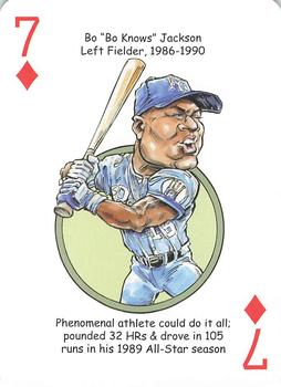 2015 Hero Decks Kansas City Royals Baseball Heroes Playing Cards #7♦ Bo Jackson Front