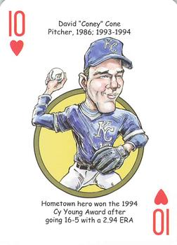 2015 Hero Decks Kansas City Royals Baseball Heroes Playing Cards #10♥ David Cone Front