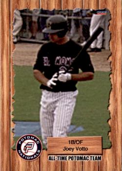 2010 Choice Potomac Nationals All-Time Team #36 Joey Votto Front