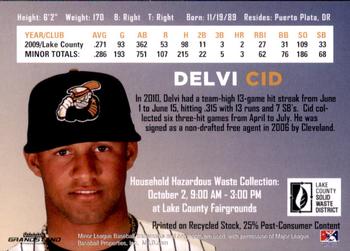 2010 Grandstand Lake County Captains SGA #NNO Delvi Cid Back