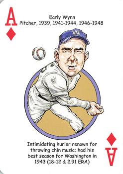 2013 Hero Decks Washington Senators & Nationals Baseball Heroes Playing Cards #A♦ Early Wynn Front