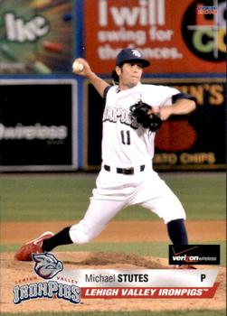 2010 Choice Lehigh Valley IronPigs SGA #19 Michael Stutes Front